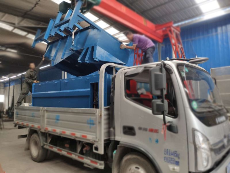 江蘇客戶2兩臺(tái)1030直線篩裝車發(fā)貨現(xiàn)場(chǎng)