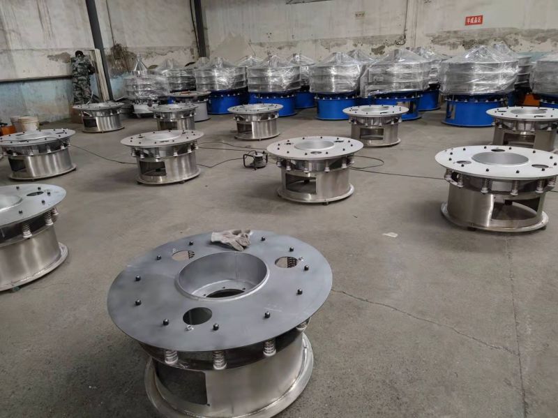 80臺超聲波振動篩生產(chǎn)趕制中