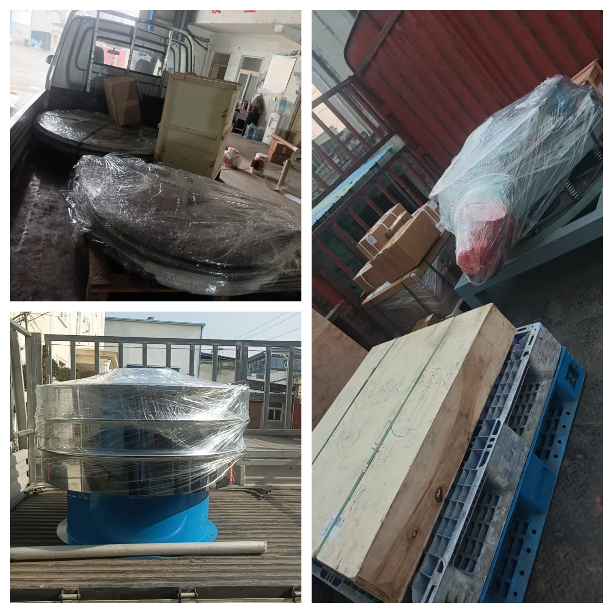 超聲波檢驗(yàn)篩、網(wǎng)架、直排篩、旋振篩等發(fā)貨